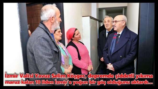 İZMİR’DE 5 BİN DEPREMZEDEYE BARINMA İMKÂNI