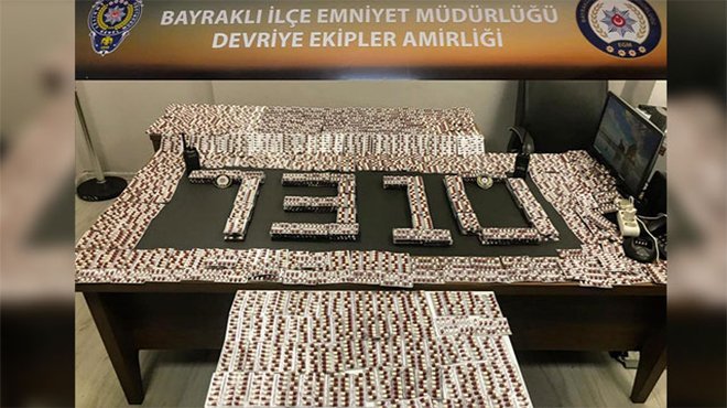 İzmir'de 7 bin uyuşturucu hap ele geçirildi