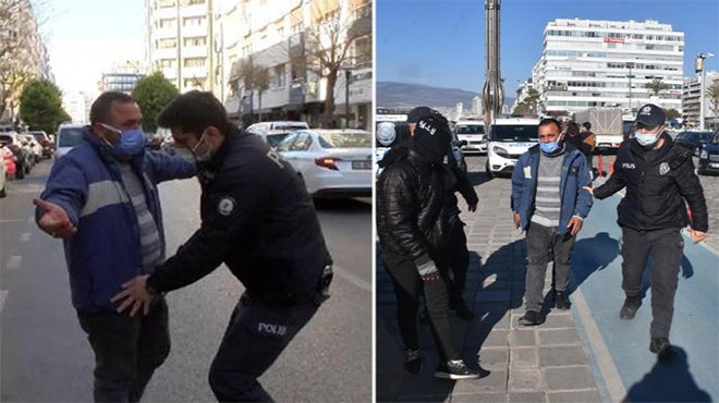 İzmir'de değnekçi operasyonu
