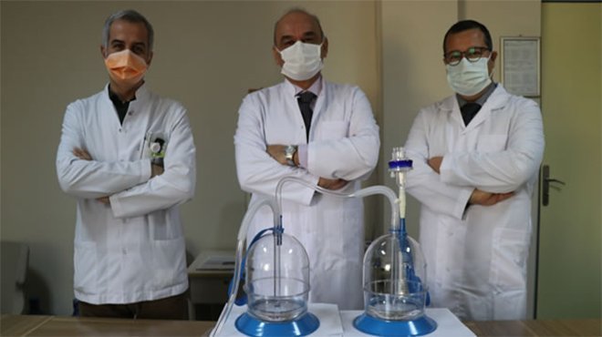 İzmir’de doktorlar korona hastalarından bulaş riskini azaltan sistem geliştirdi