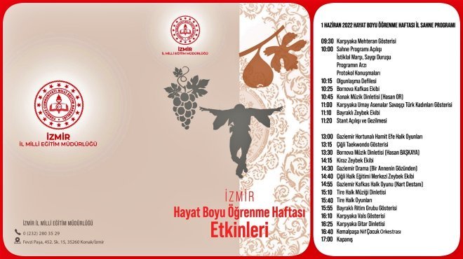 İzmir'de ‘Hayat Boyu Öğrenme Haftası Programı’ gerçekleştirilecek