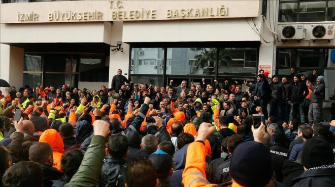 İzmir'de 'hayatı durduran' işçi eylemi