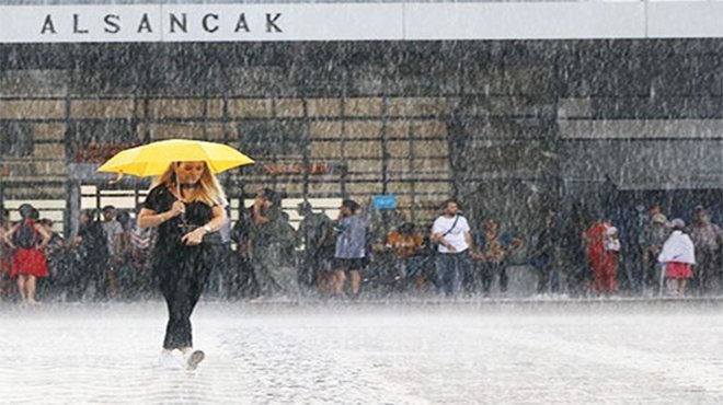 İzmir'de Pazartesi ve Salı Günü Sağanak Yağış Bekleniyor