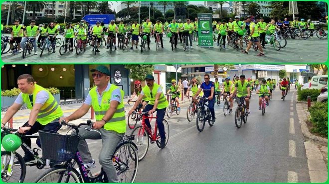 İzmir’de pedallar bağımlılıktan uzak nesiller için çevrildi