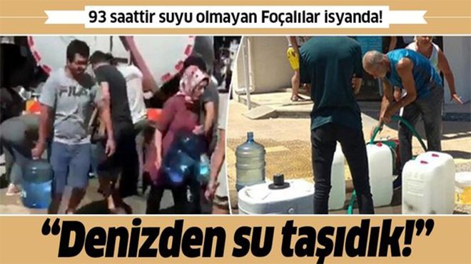 İzmir'de tatil bölgesinde vatandaşı su isyanı