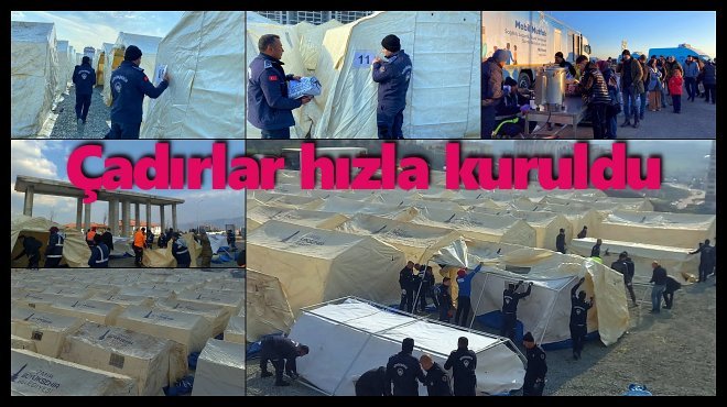 İZMİR EKİBİ KOORDİNASYON MERKEZİ İÇİN HATAY’DA