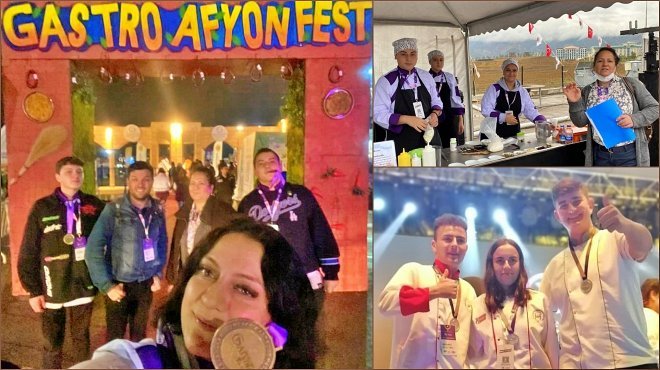 İZMİR'İN OKULLARI 4. ULUSLARARASI GASTROAFYON’DA MADALYA KAZANDI