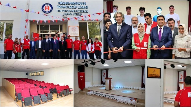 İZMİR KIZILAY, BAYRAKLI'DA İHL’YE KONFERANS SALONU YAPTIRDI