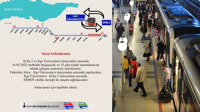 İzmir Metro’dan uyarı