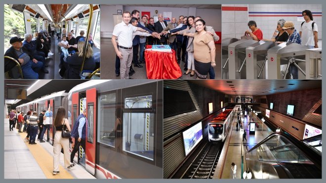 İZMİR METROSU 24 YILDA 1 MİLYAR 400 MİLYON YOLCU TAŞIDI!..