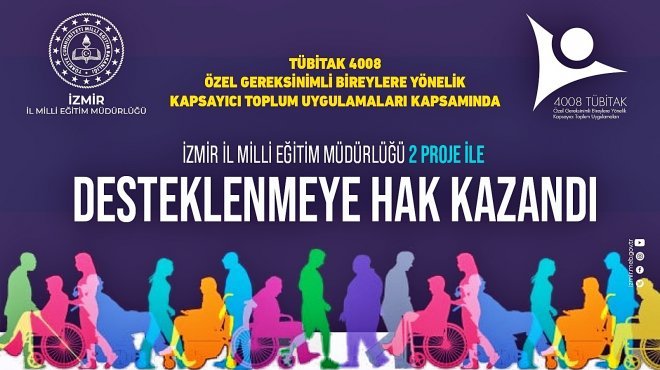 İZMİR MİLLİ EĞİTİM, TÜBİTAK 4008’DE 2 PROJE İLE BÜYÜK BİR BAŞARIYA İMZA ATTI