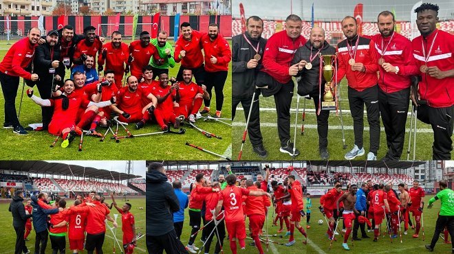 İZMİRLİ AMPUTELER TÜRKİYE ÜÇÜNCÜSÜ OLDU