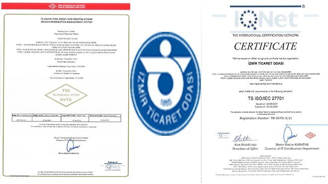 İZTO, ISO 27701 Kişisel Veri Yönetim Sistemi Belgesini Alan İlk Kamu Kurumu Oldu