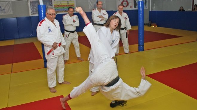 Kadınlara şiddete karşı judo eğitimi 