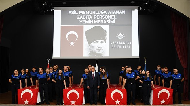Karabağlar’da 39 zabıta memuru yemin etti