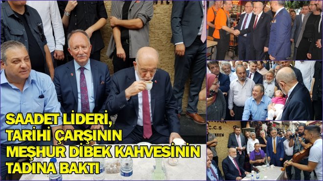 Karamollaoğlu, İzmir'de Kemeraltı Çarşısı'nı gezdi...