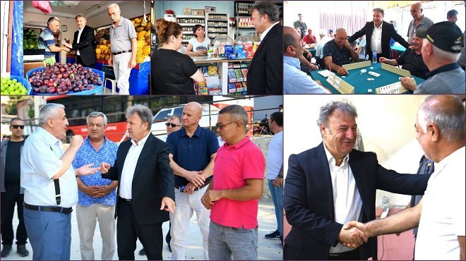 BAŞKAN İDUĞ, BORNOVA'YI KARIŞ KARIŞ GEZİYOR...