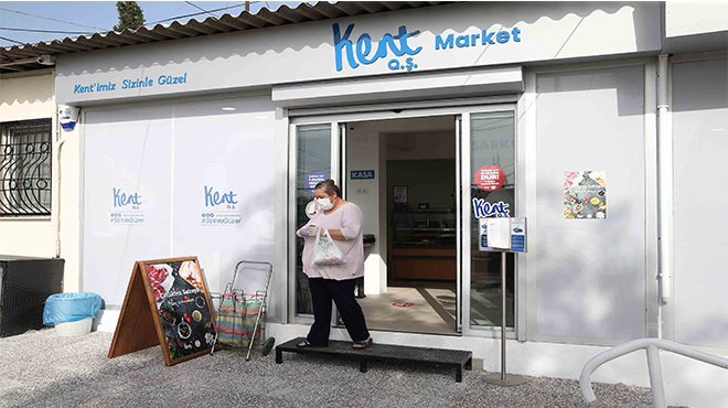 Karşıyaka Cumhuriyet Mahallesi’nde Kent Market açıldı