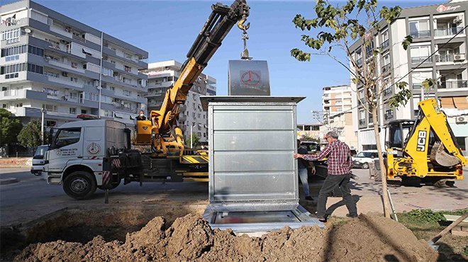 Karşıyaka’da yeraltı konteyner dönemi