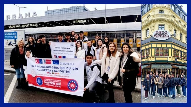 KARŞIYAKA’DAKİ MESLEK LİSESİ ÖĞRENCİLERİ AVRUPA’DA STAJ YAPIYOR
