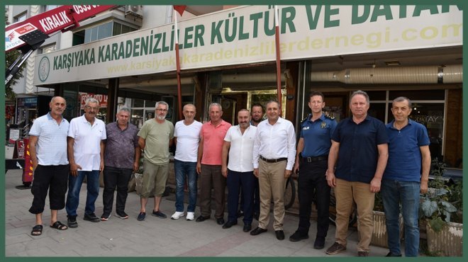 KAYMAKAM DEMİR KARŞIYAKA’DAKİ KARADENİZLİLERİ ZİYARET ETTİ
