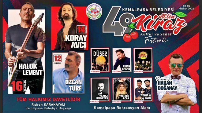 Kemalpaşa’da Kiraz Festivali coşkusu başlıyor
