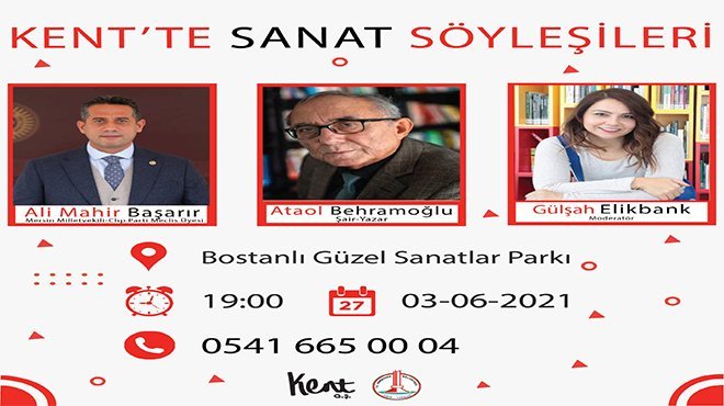 Kent’te Sanat Söyleşileri açık havada başlıyor