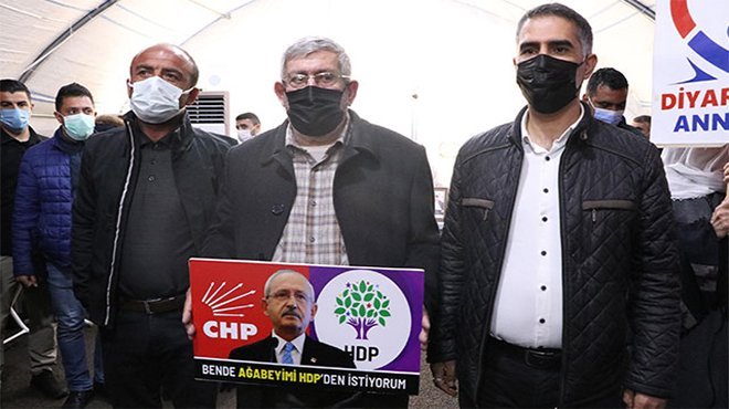Kılıçdaroğlu'nun kardeşi, evlat nöbetindeki aileleri ziyaret etti