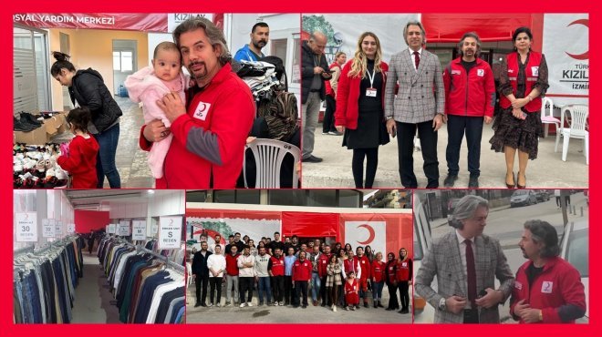 KIZILAY BAYRAKLI ŞUBESİ 2 BİN 45 AİLEYİ GİYDİRDİ
