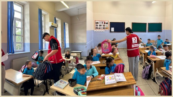 KIZILAY KONAK ŞUBESİ’NDEN İLKÖĞRETİM ÖĞRENCİLERİNE DESTEK...