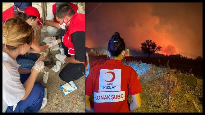 KIZILAY KONAK ŞUBESİ’NDEN YANGIN SEFERBERLİĞİ!