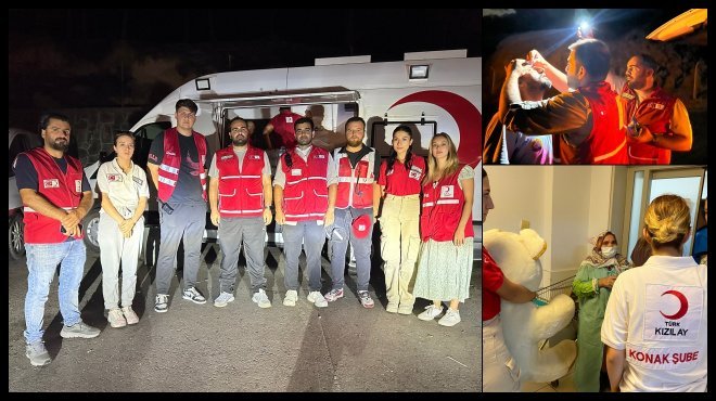 KIZILAY KONAK ŞUBESİ YANGINDAN ZARAR GÖRENLERİN DE YANINDA!..