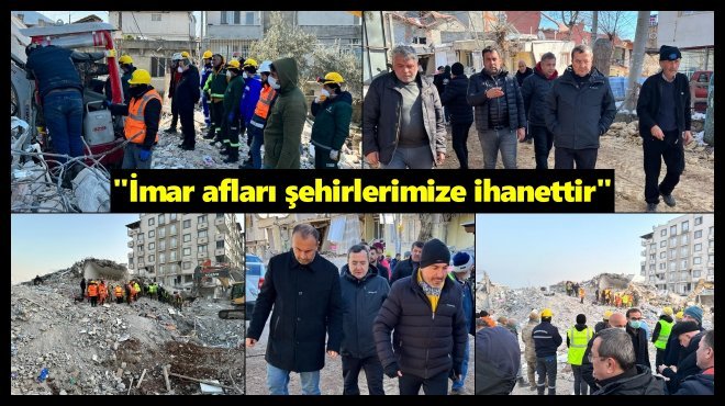 KONAK BELEDİYE BAŞKANI ABDÜL BATUR, DEPREM BÖLGESİNDE...