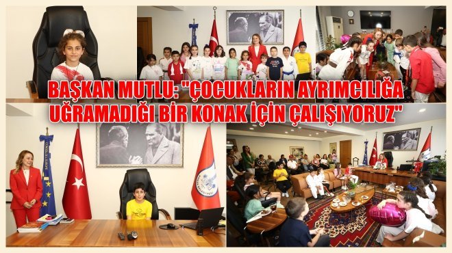 KONAK’TA ÇOCUK BAŞKANLARDAN ANLAMLI MESAJ...