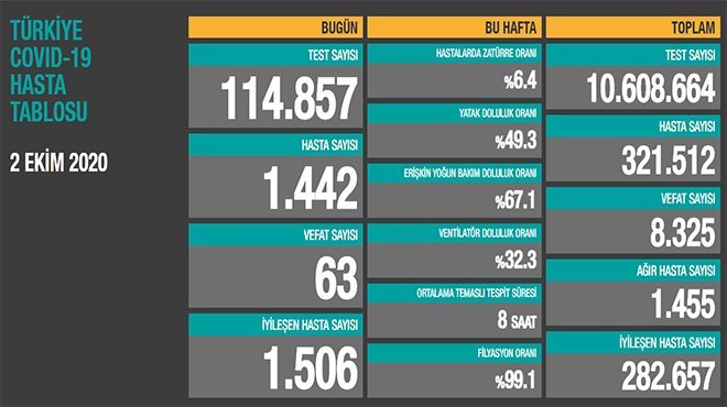 Koronavirüs salgınında can kaybı 8 bin 325'e yükseldi