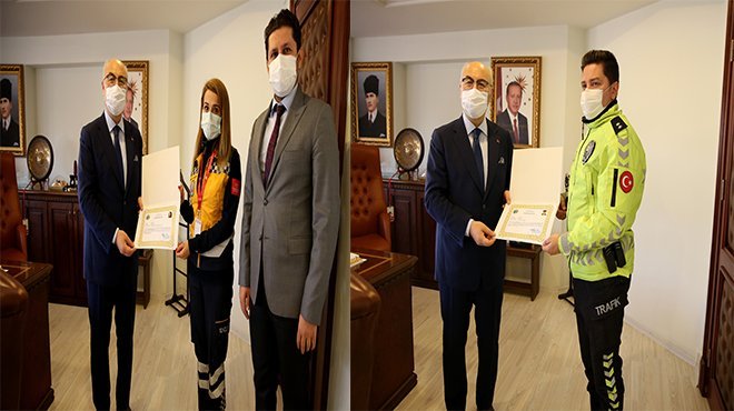 Köşger'den sel felaketindeki üstün fedakârlıklara ödül 