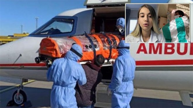 Leyla'nın koronavirüs teşhisi konulan babası,Türkiye'ye getirildi