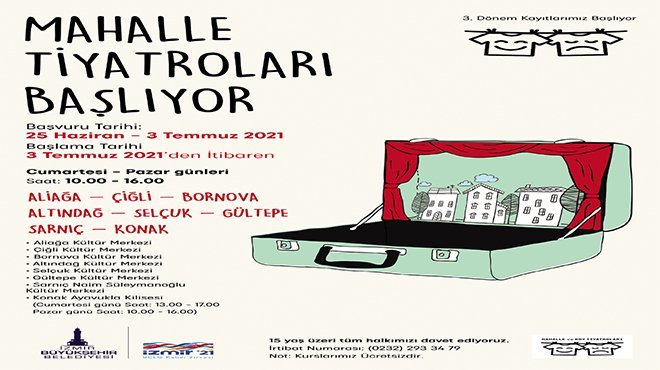 Mahalle Tiyatroları için kayıtlar başladı