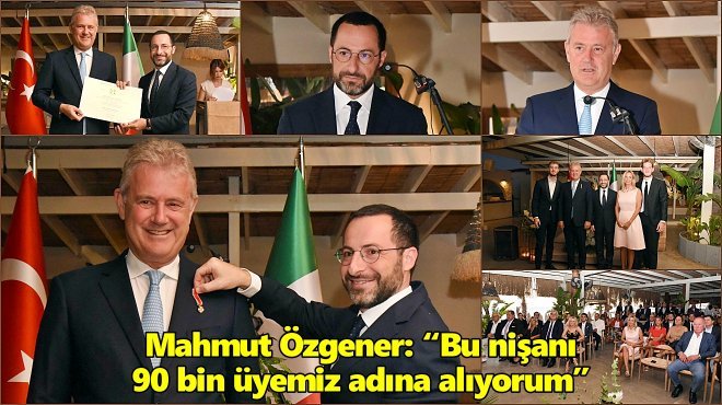 MAHMUT ÖZGENER’E İTALYA DEVLET NİŞANI VERİLDİ