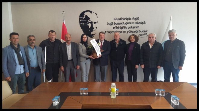 MANİSA’DA DERNEK BAŞKANLARI VE MUHTARLARDAN BÜYÜKŞEHİR’E ZİYARET