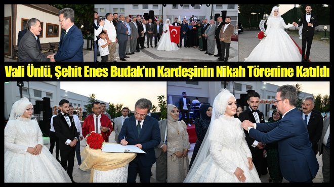 MANİSALI ŞEHİT ENES BUDAK’IN KARDEŞİ EVLENDİ