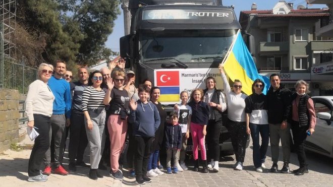 Marmaris’ten Ukrayna’ya tır dolusu insani yardım