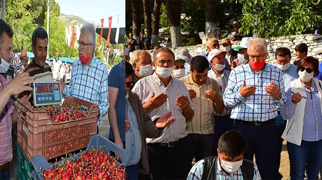 Mendegüme Toptan Erik ve Kiraz Pazarı açıldı