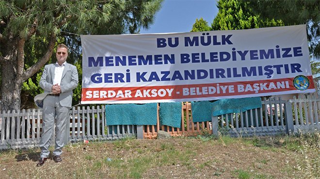 Menemen Belediyesi bir mülkünü daha geri aldı