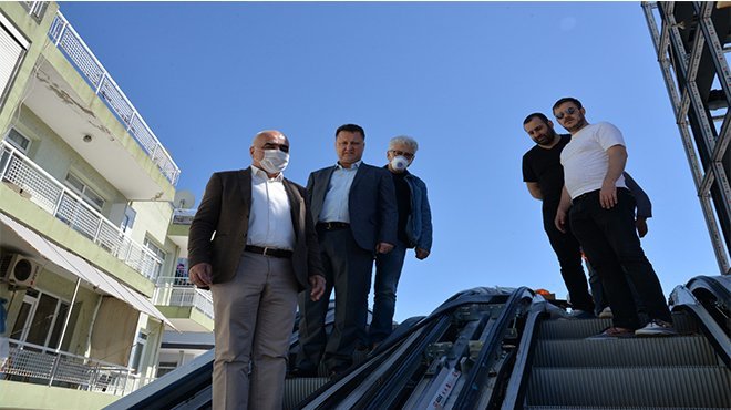 Menemen'de Kasımpaşa Üst Geçidi çalışmaları yeniden başladı