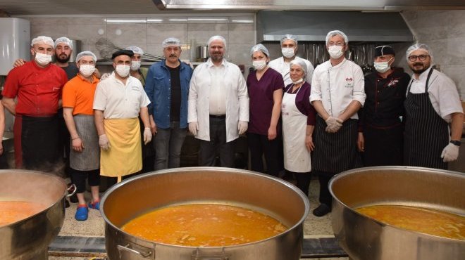 Menemen’de kazanlar Ramazan boyunca kaynadı