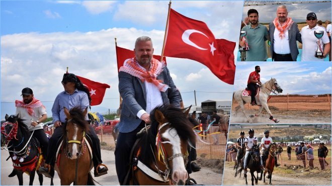 Menemen’de Rahvan At Yarışları nefes kesti