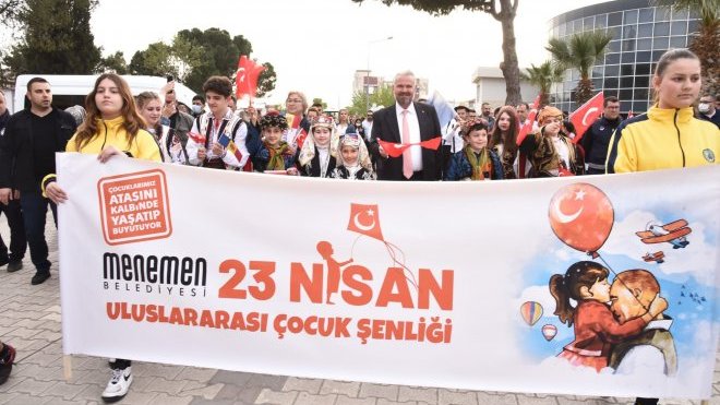 Menemen’de uluslararası çocuk şenliği