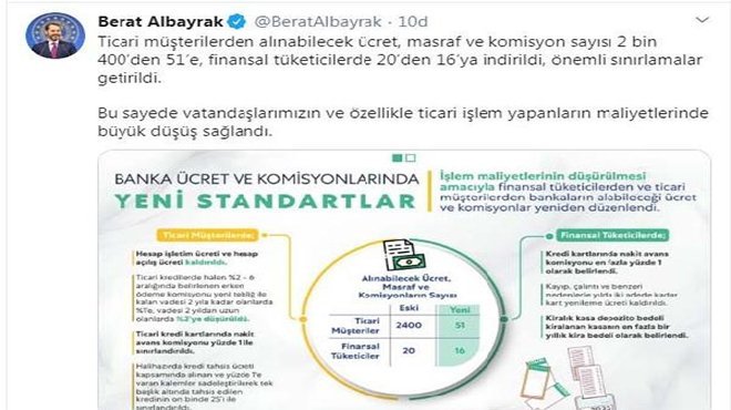 Merkez Bankası, BDDK ücret komisyonlarına standart getirdi