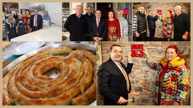 MİCHELİN PLAKETİNİ BAŞKAN BATUR ASTI